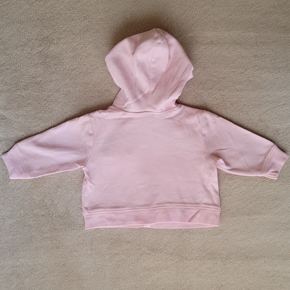 Guess Baby Girl Pink Hoodie Sweater 4 Snap Buttons Size 3-6 Months - Picture 2 of 5